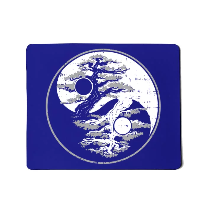 Yin Yang Bonsai Tree Spiritual Enso Circle Yoga Gift Idea Funny Gift Mousepad