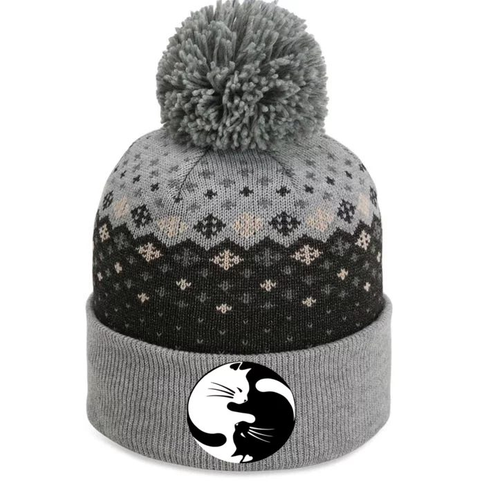 Ying Yang Cat Essential The Baniff Cuffed Pom Beanie