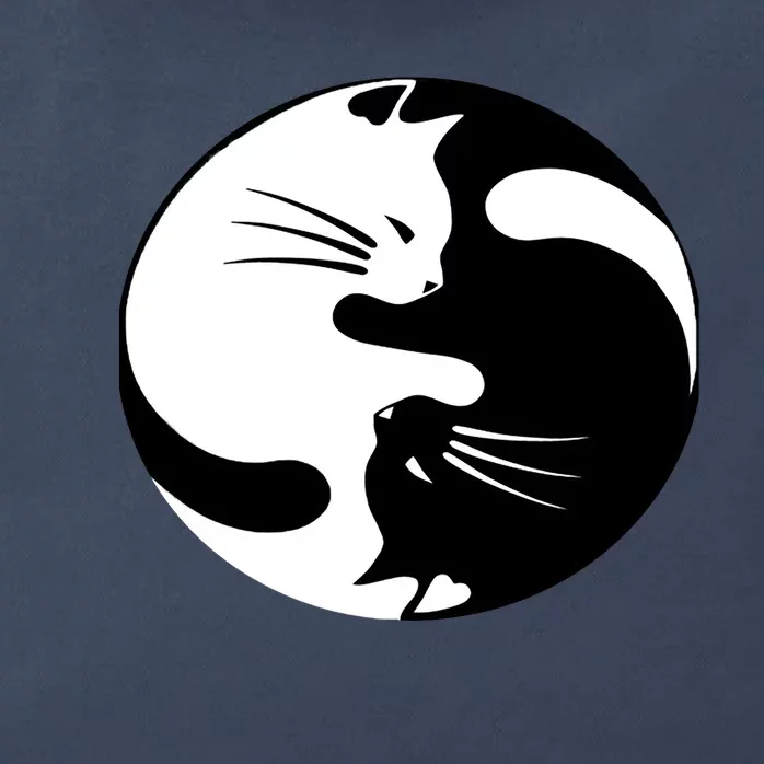 Ying Yang Cat Essential Zip Tote Bag