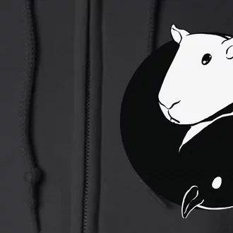 Yin Yang Capybaras funny Capybaras Rodent Full Zip Hoodie