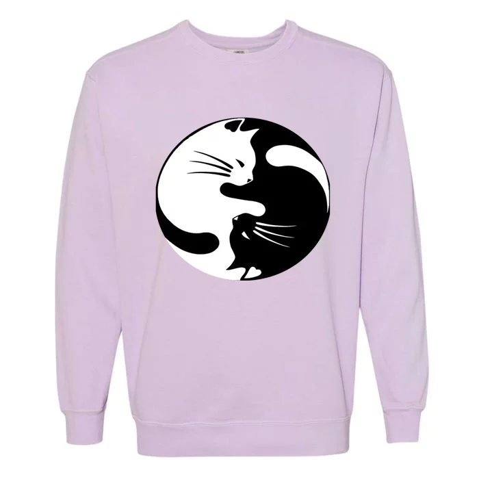 Ying Yang Cat Garment-Dyed Sweatshirt