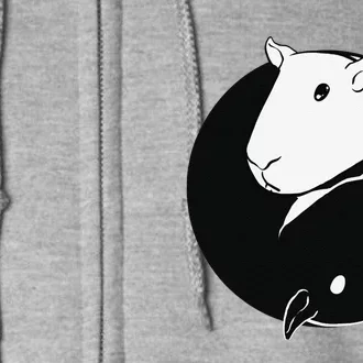 Yin Yang Capybaras Full Zip Hoodie