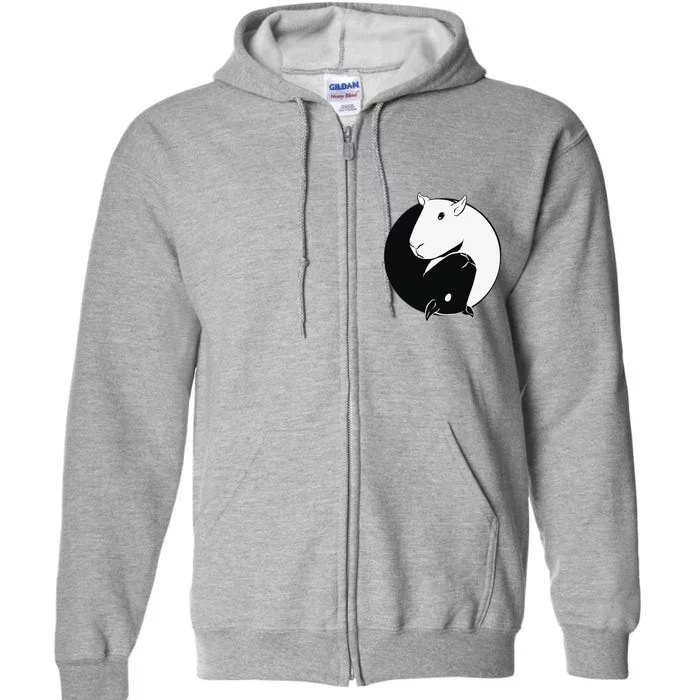 Yin Yang Capybaras Full Zip Hoodie