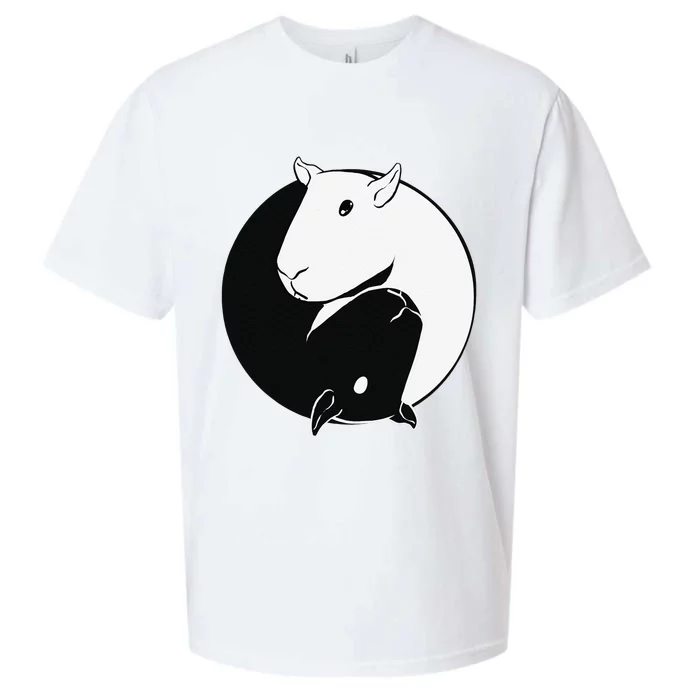 Yin Yang Capybaras Sueded Cloud Jersey T-Shirt