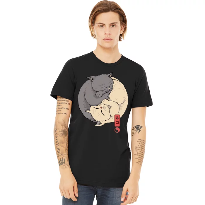 Yin Yang Cats Premium T-Shirt