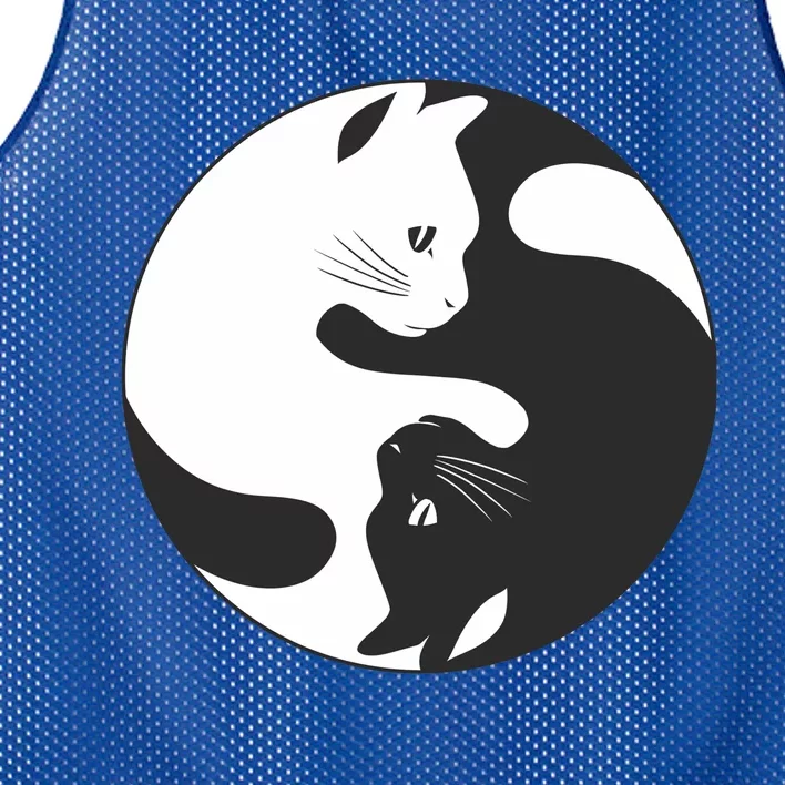 Ying Yang Cat Mesh Reversible Basketball Jersey Tank