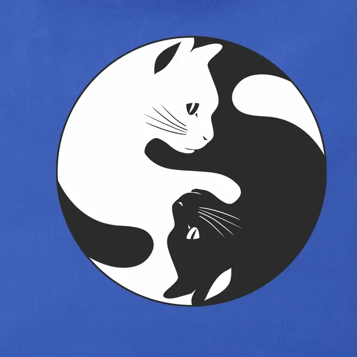 Ying Yang Cat Zip Tote Bag