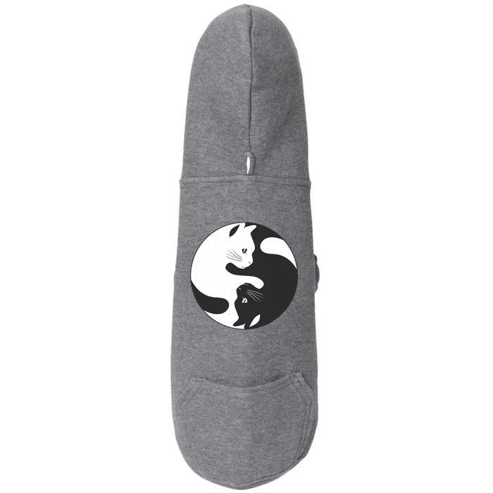 Ying Yang Cat Doggie 3-End Fleece Hoodie