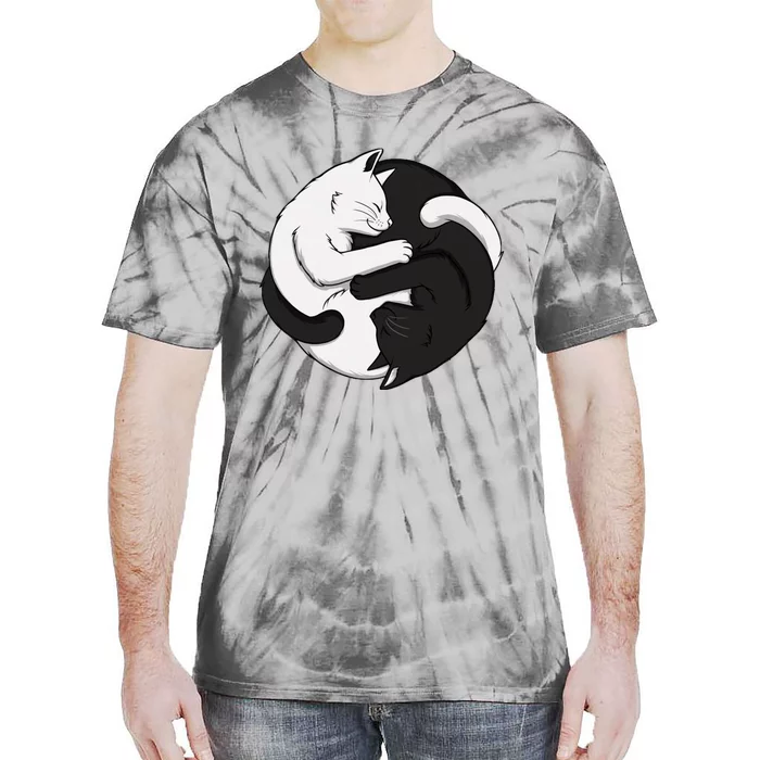 Yin Yang Cats Tie-Dye T-Shirt