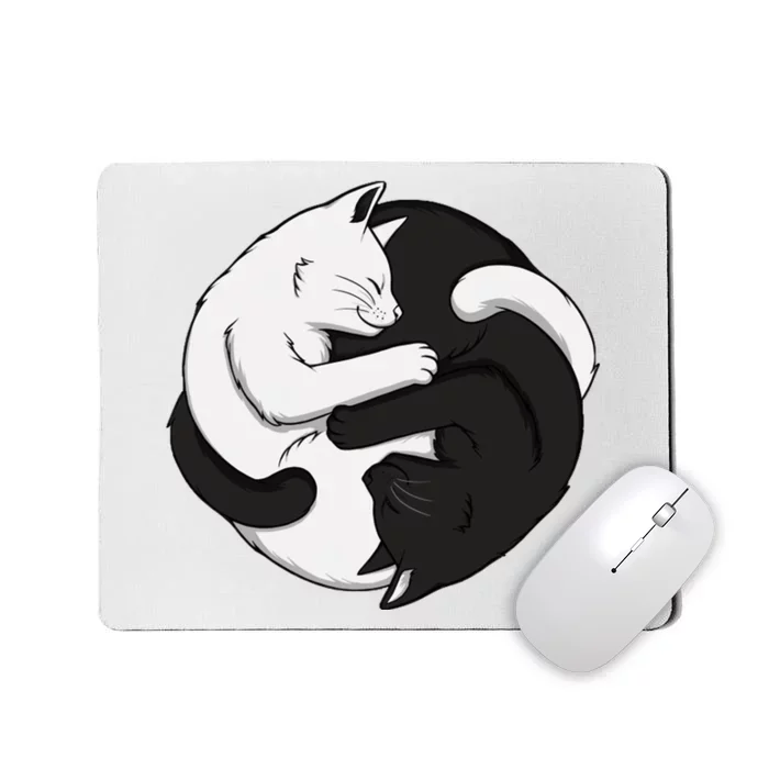 Yin Yang Cats Mousepad