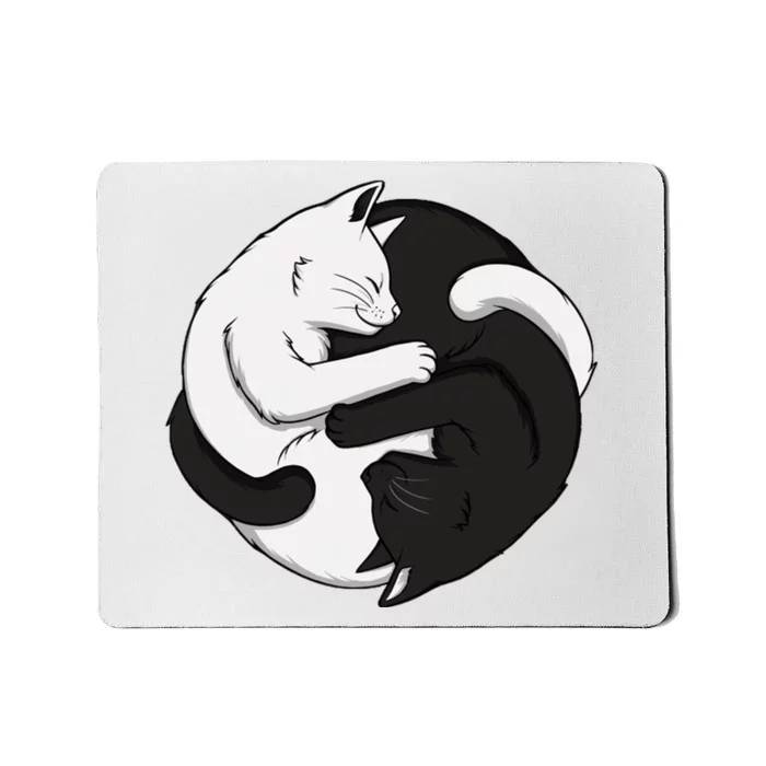 Yin Yang Cats Mousepad