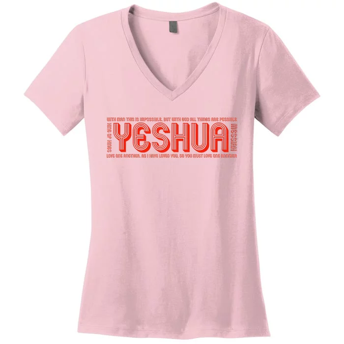 YESHUA Women's V-Neck T-Shirt