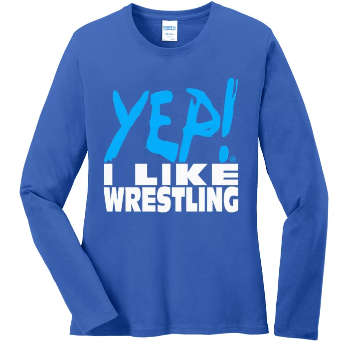 Yep! Ladies Long Sleeve Shirt