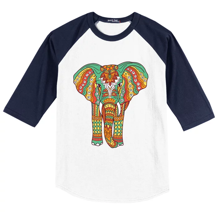 Yin Yoga Elephant Dala S S Buddhism Meditation Gift Baseball Sleeve Shirt