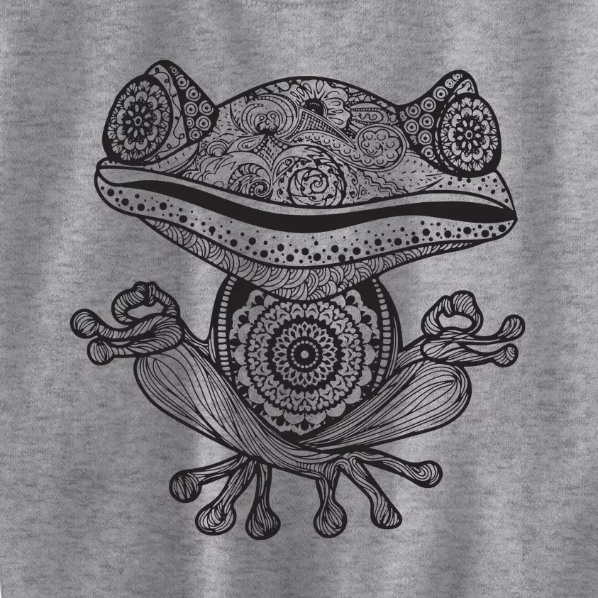 Yoga Yoga Frog Mandala Meditation Class Teacher Gift Kids Sweatshirt