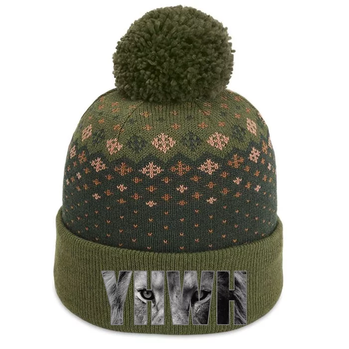 YHWH Yahweh God Lion Clothing The Baniff Cuffed Pom Beanie