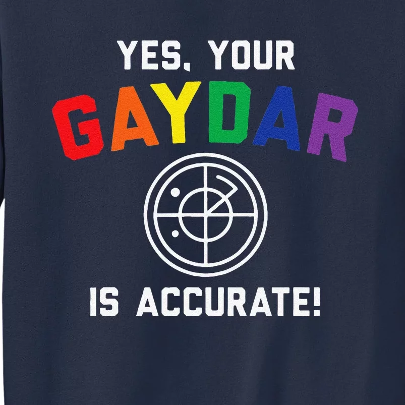 Yes Your Gaydar Is Accurate Funny Lgbt Sweatshirt