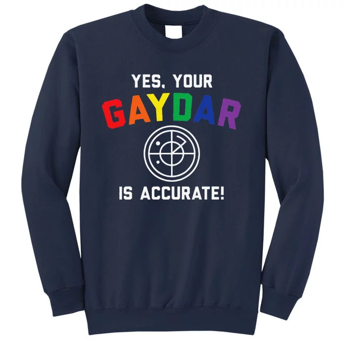 Yes Your Gaydar Is Accurate Funny Lgbt Sweatshirt