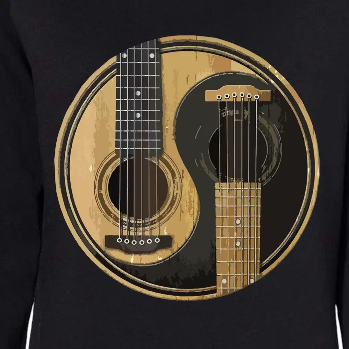 Ying Yang Guitar Guitar Player Womens California Wash Sweatshirt