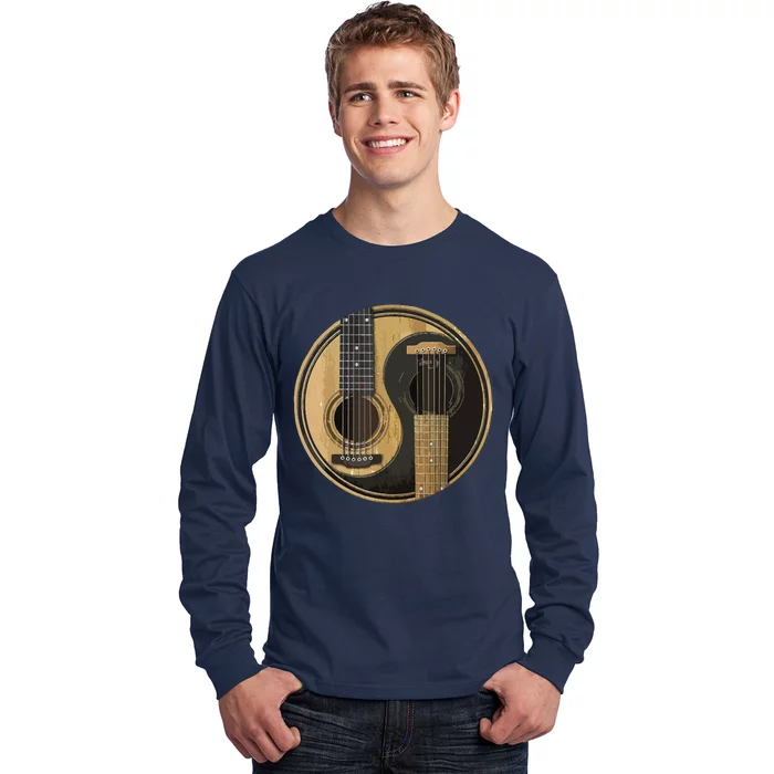 Ying Yang Guitar Guitar Player Long Sleeve Shirt