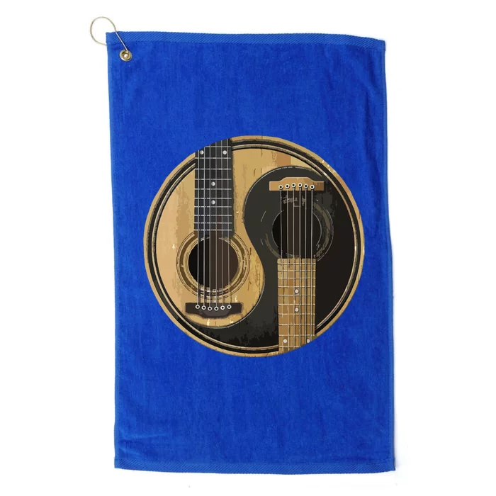 Ying Yang Guitar Guitar Player Platinum Collection Golf Towel