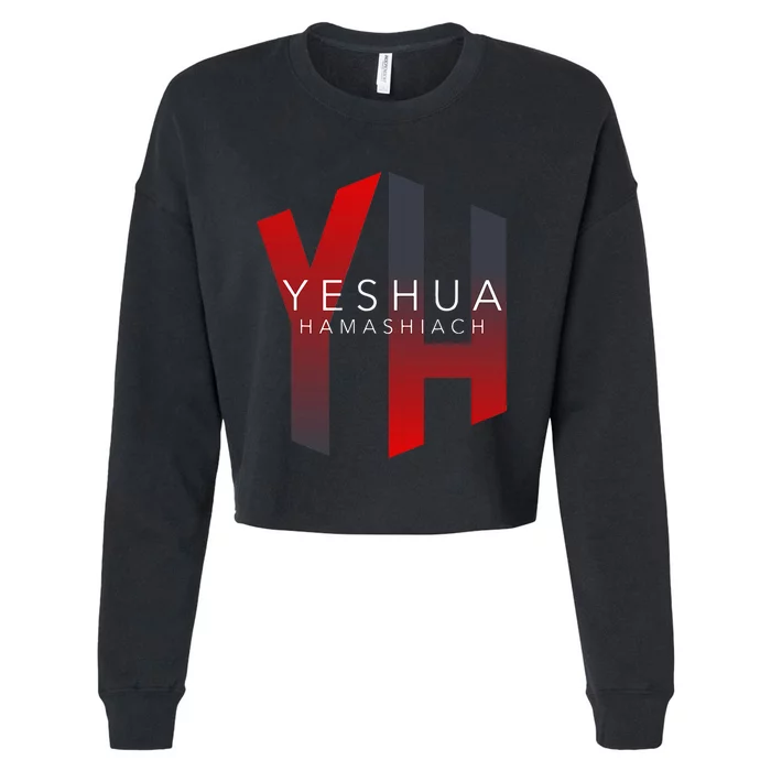 Yh Yeshua Hamashiach Cropped Pullover Crew