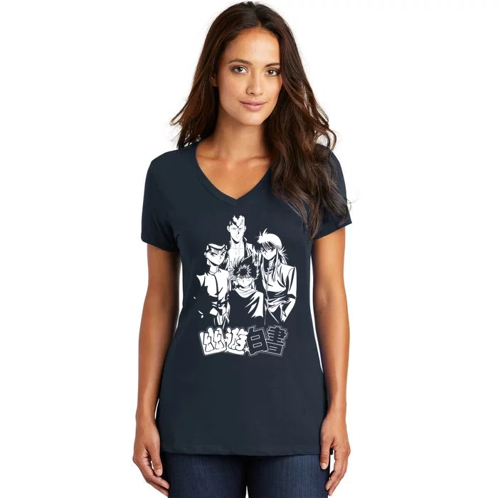 Yu Yu Hakusho Women's V-Neck T-Shirt