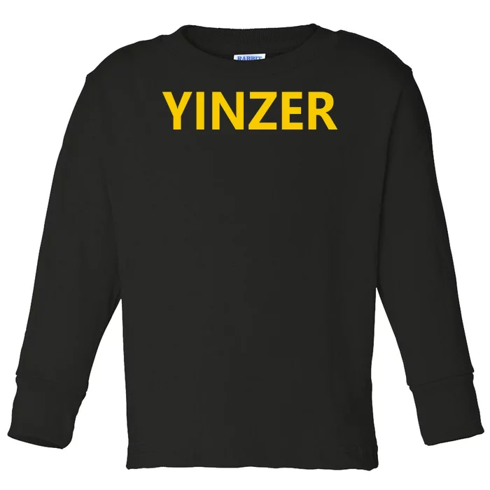 Yinzer Toddler Long Sleeve Shirt