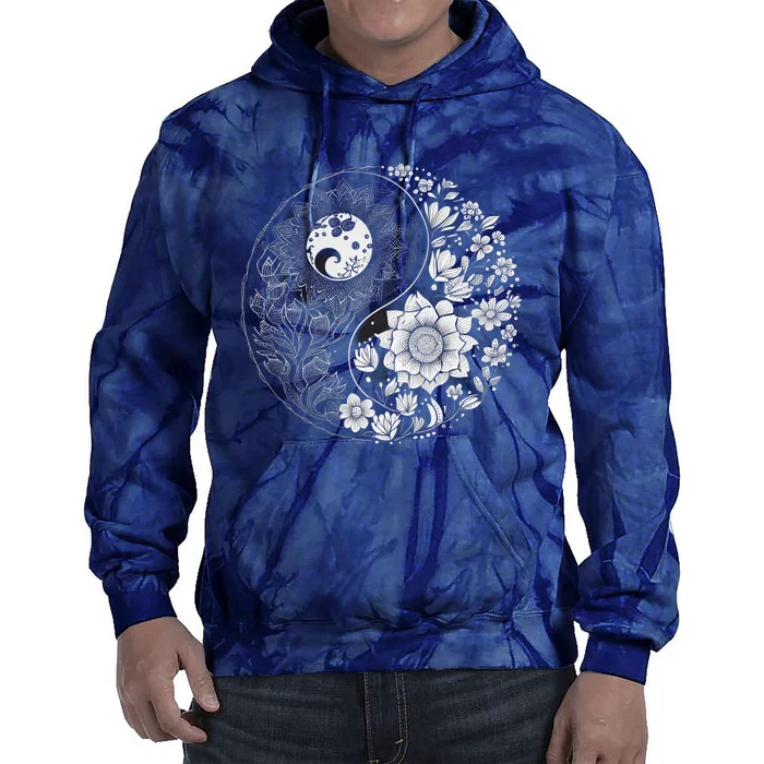 Yin Yang Lotus Mandala Graphic Tees for Boy Girl Tie Dye Hoodie