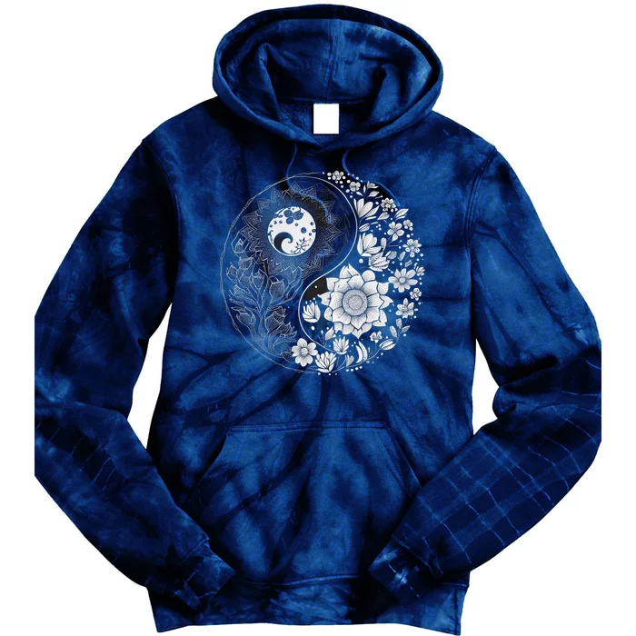 Yin Yang Lotus Mandala Graphic Tees for Boy Girl Tie Dye Hoodie