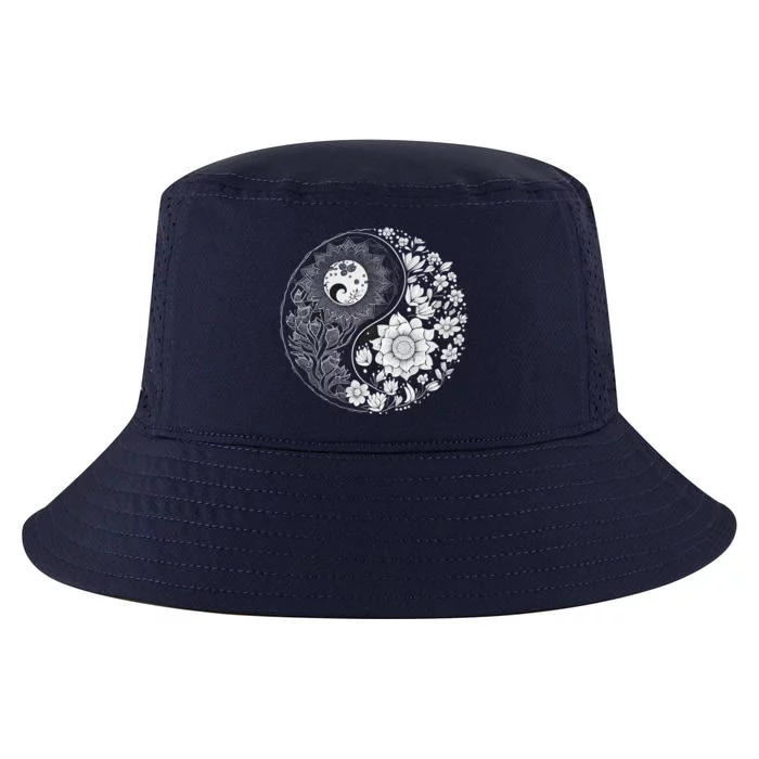 Yin Yang Lotus Mandala Graphic Tees For Men Women Cool Comfort Performance Bucket Hat