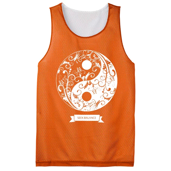 Yin Yang Mandala Mesh Reversible Basketball Jersey Tank