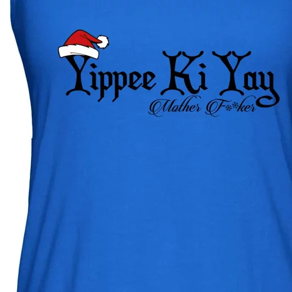 Yippee Yay Mother Fker Censored Funny Christmas Movie Gift Ladies Essential Flowy Tank