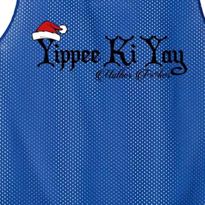 Yippee Yay Mother Fker Censored Funny Christmas Movie Gift Mesh Reversible Basketball Jersey Tank