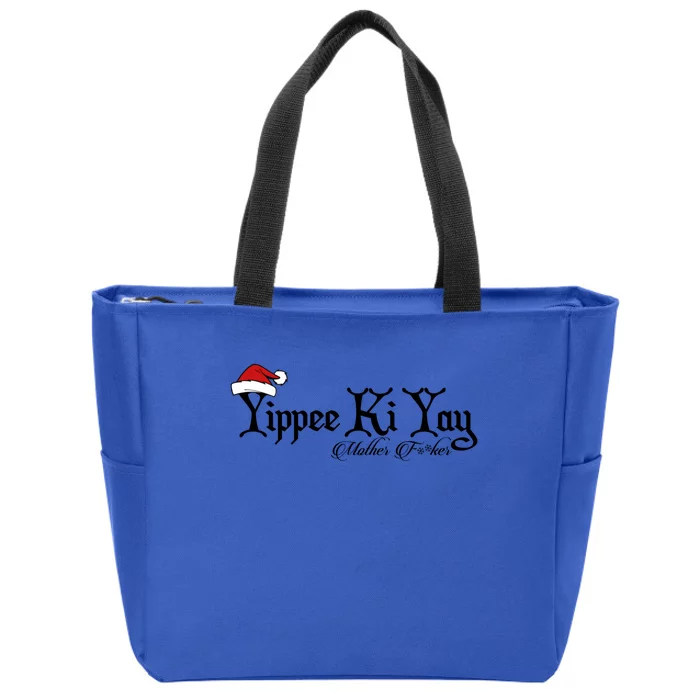 Yippee Yay Mother Fker Censored Funny Christmas Movie Gift Zip Tote Bag