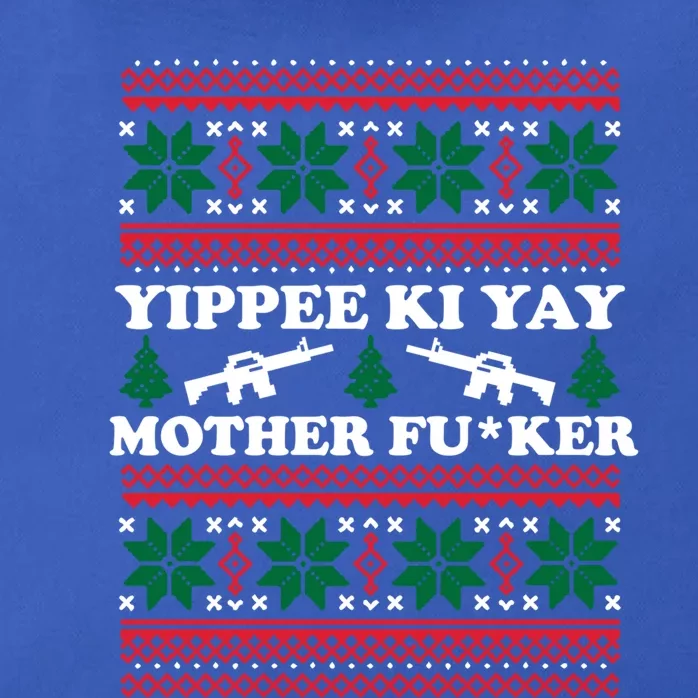 Yippee Yay Mother Fuker Funny Christmas Movie Design Great Gift Zip Tote Bag