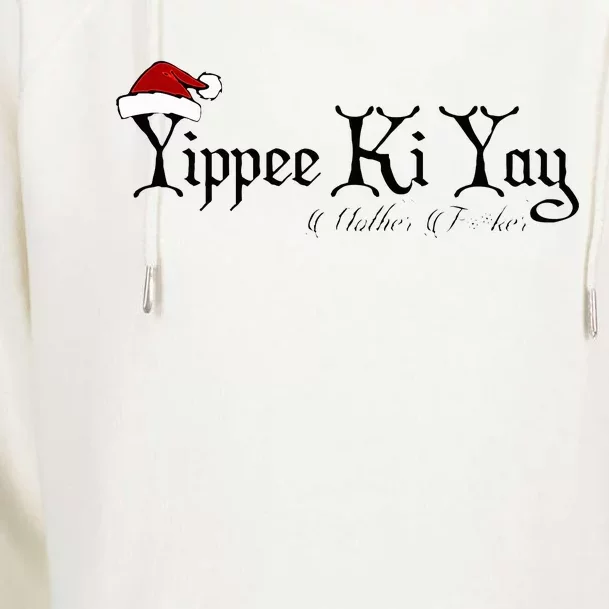 Yippee Yay Mother Fker Censored funny Christmas Movie Gift Womens Funnel Neck Pullover Hood