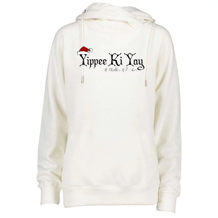 Yippee Yay Mother Fker Censored funny Christmas Movie Gift Womens Funnel Neck Pullover Hood