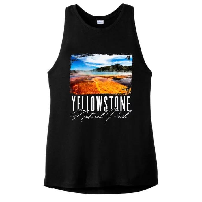 Yellowstone Yellowstone National Park Ladies Tri-Blend Wicking Tank