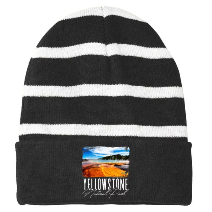 Yellowstone Yellowstone National Park Striped Beanie with Solid Band