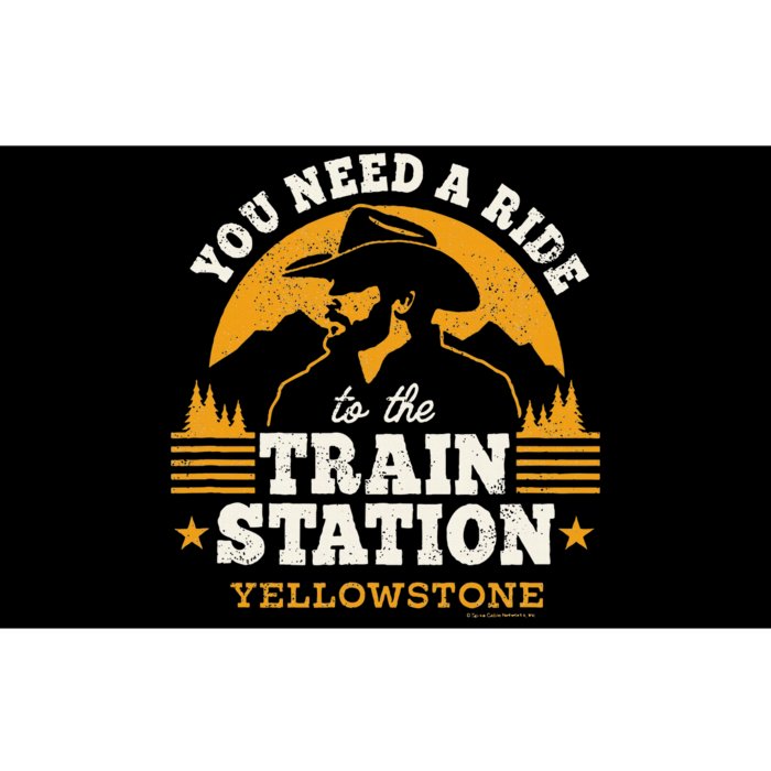 Yellowstone You Need A Ride To The Train Station Bumper Sticker