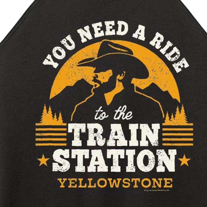 Yellowstone You Need A Ride To The Train Station Women’s Perfect Tri Rocker Tank