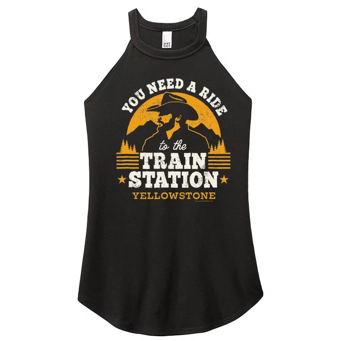 Yellowstone You Need A Ride To The Train Station Women’s Perfect Tri Rocker Tank