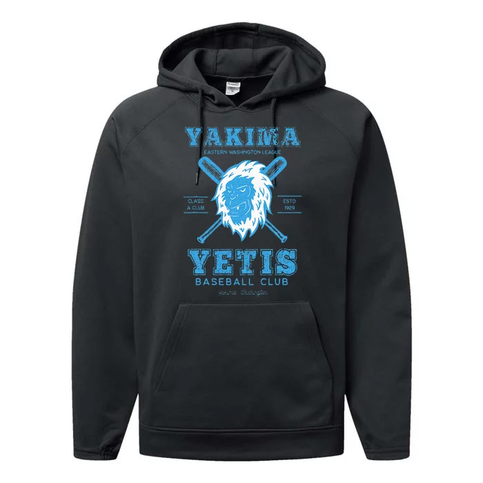 Yakima Yetis Retro Minor League Baseball Team Performance Fleece Hoodie