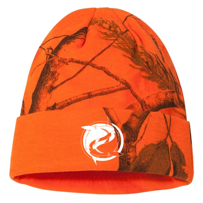 Ying Yang Shark Kati - 12in Camo Beanie