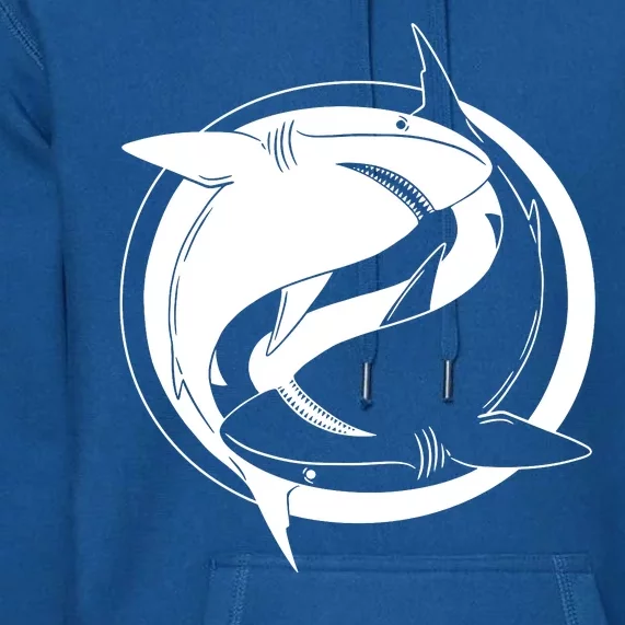 Ying Yang Shark Premium Hoodie