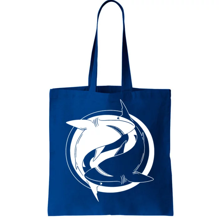 Ying Yang Shark Tote Bag