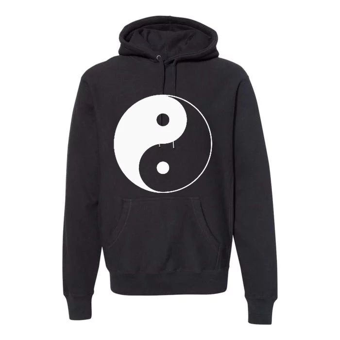 Yin Yang Symbol Taoism Chinese East Asian Philosophy Premium Hoodie