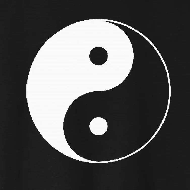 Yin Yang Symbol Taoism Chinese East Asian Philosophy Women's Crop Top Tee