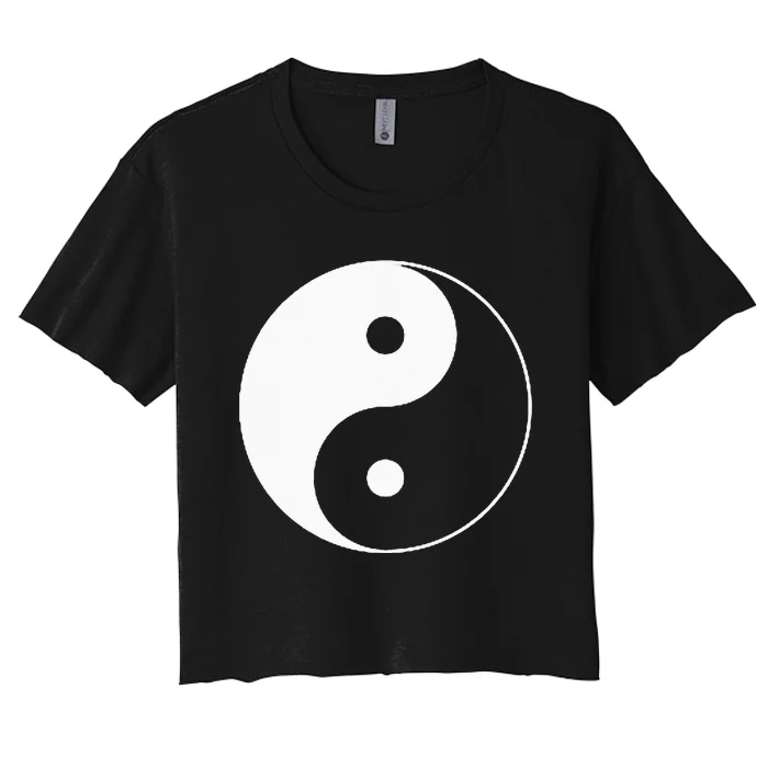 Yin Yang Symbol Taoism Chinese East Asian Philosophy Women's Crop Top Tee